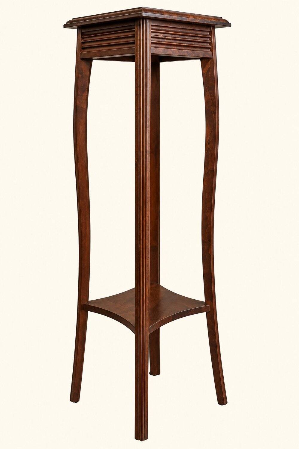 Victorian English two-tier stand in solid wood.