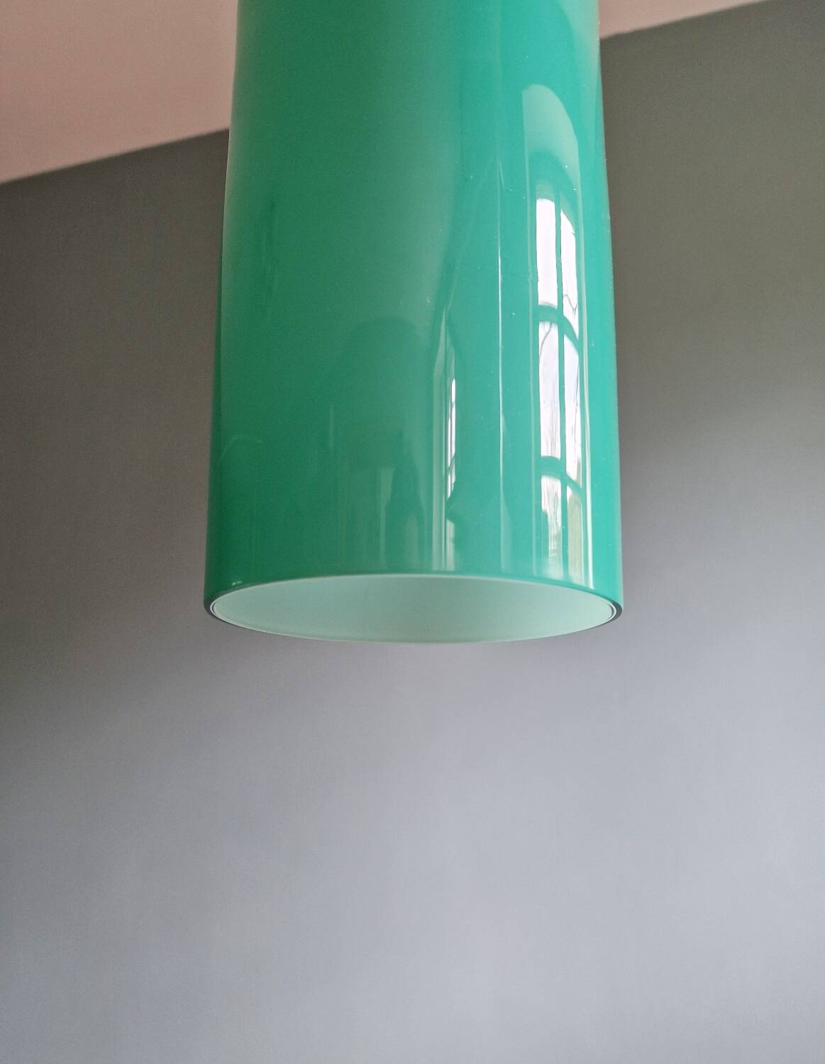 Turquoise Murano glass XXL suspension, Alessandro Pianon, 1960