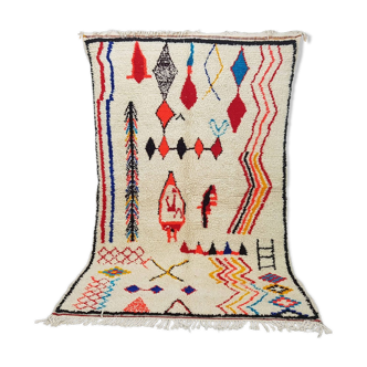 Tapis Marocain berbère 254 x 158 cm tapis Azilal en laine