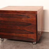 Cube bar in rio-rosewood  designed by Rolf Hesland  for Bruksbo Tegnekontor - Norway - 1960's