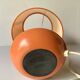 Lampe à poser pied tulipe orange 1970
