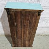Turquoise showcase in Burmese teak
