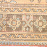 Shabby chic oushak runner rug 333x82cm