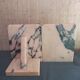 Art Deco marble bookends
