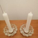 Vintage glass candle holder