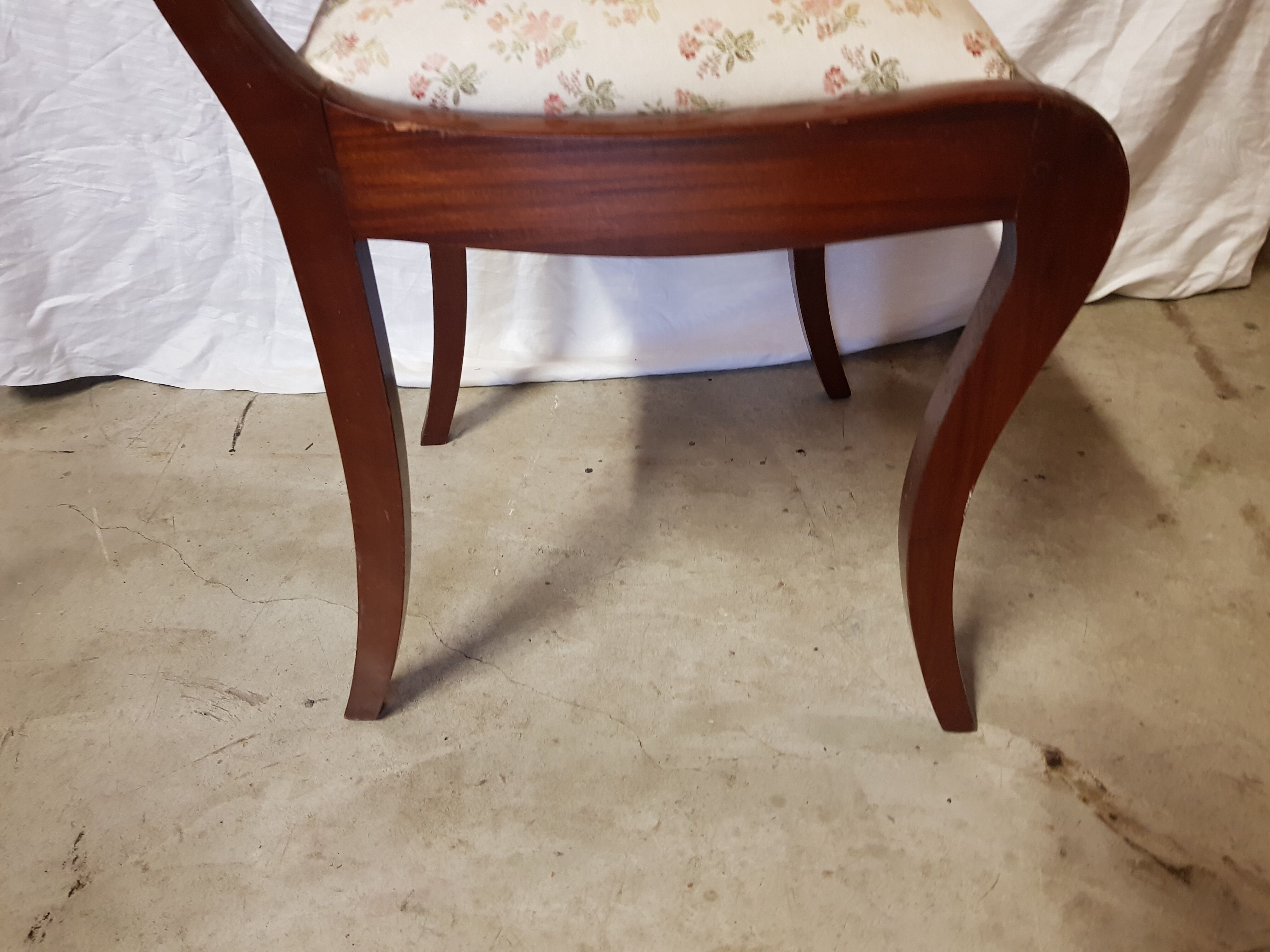 Mahogany empire chairs