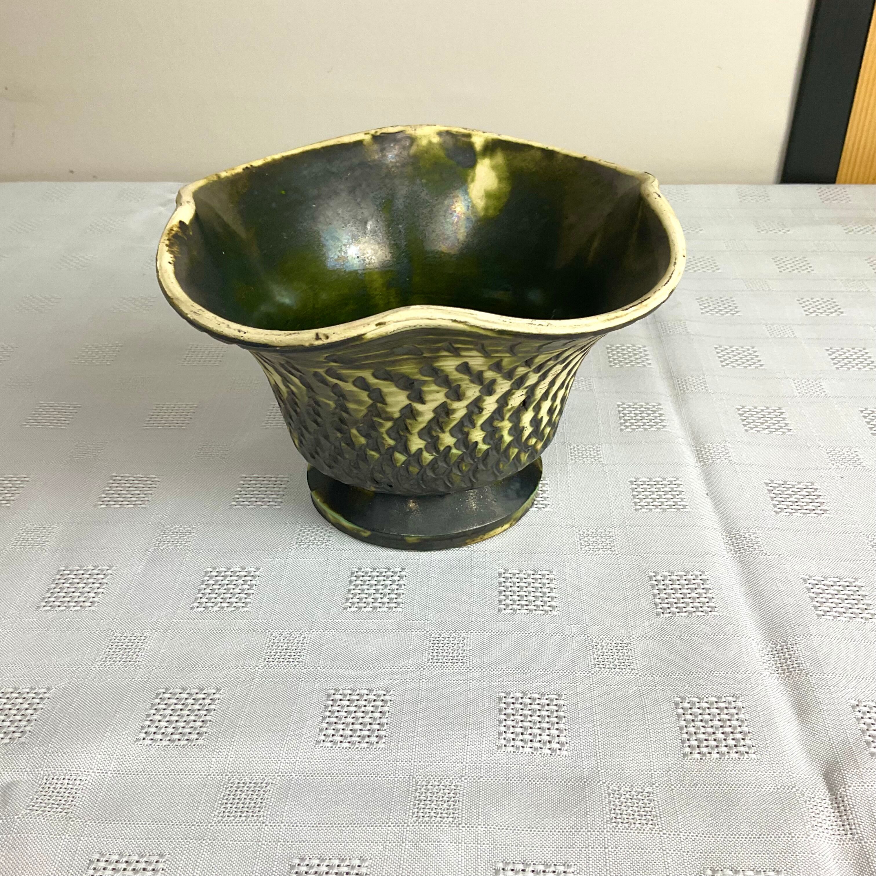 Vintage ceramic pot cover