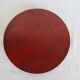 antique round wooden tray with rose decorations
