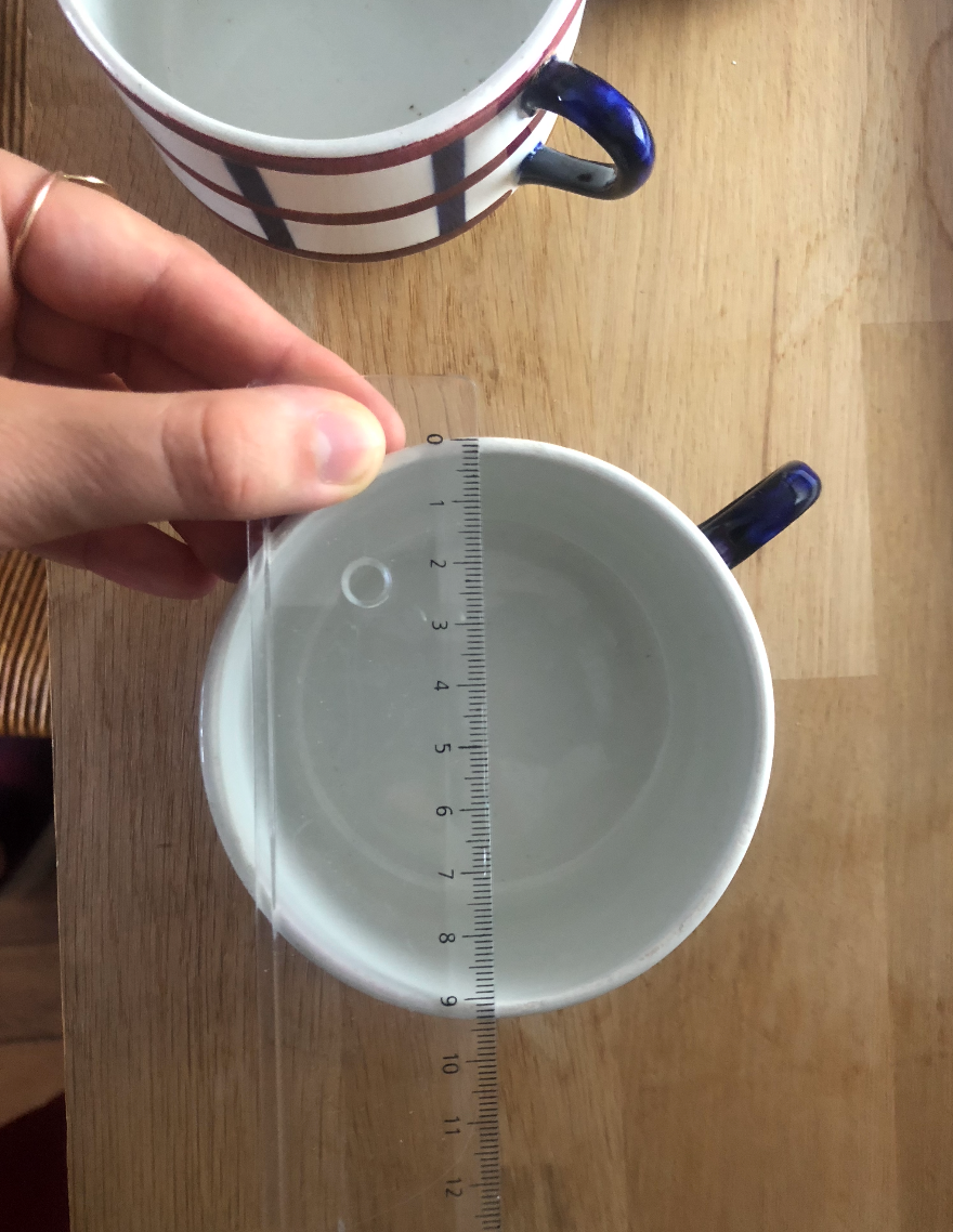 Set 8 plates and 3 cups HBCM Montereau Béarn