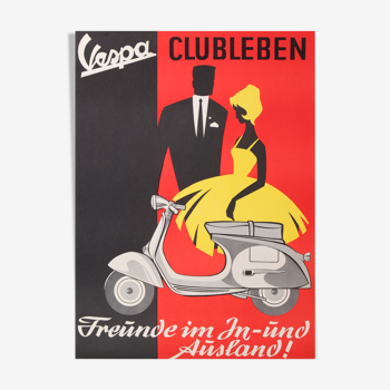 Anonymus Vespa Clubleben 82x60 cm affiche