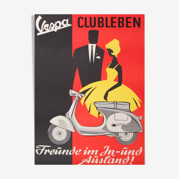 Anonyme vespa Clubleben 82x60cm affiche