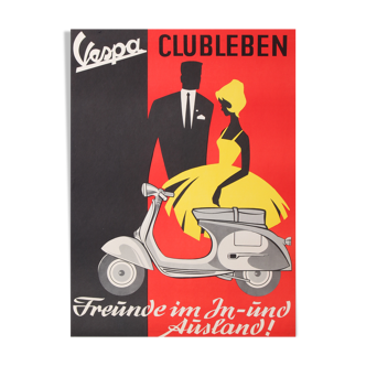 Anonymus Vespa Clubleben 82x60 cm affiche