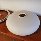 Vintage ceiling lamp in opaline design 70