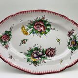 Oval serving dish, Faïencerie D'Angoulême- le Renoleau