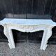 Louis xv style fireplace in carrara marble, circa 1980