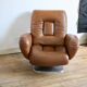 "Space age" armchair, 1970s, leather.