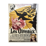 Original French cinema poster "Les Oiseaux" by Alfred Hitchcock - 120x160cm