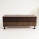 Italian brutalist rosewood chest by Santambrogio & De Berti