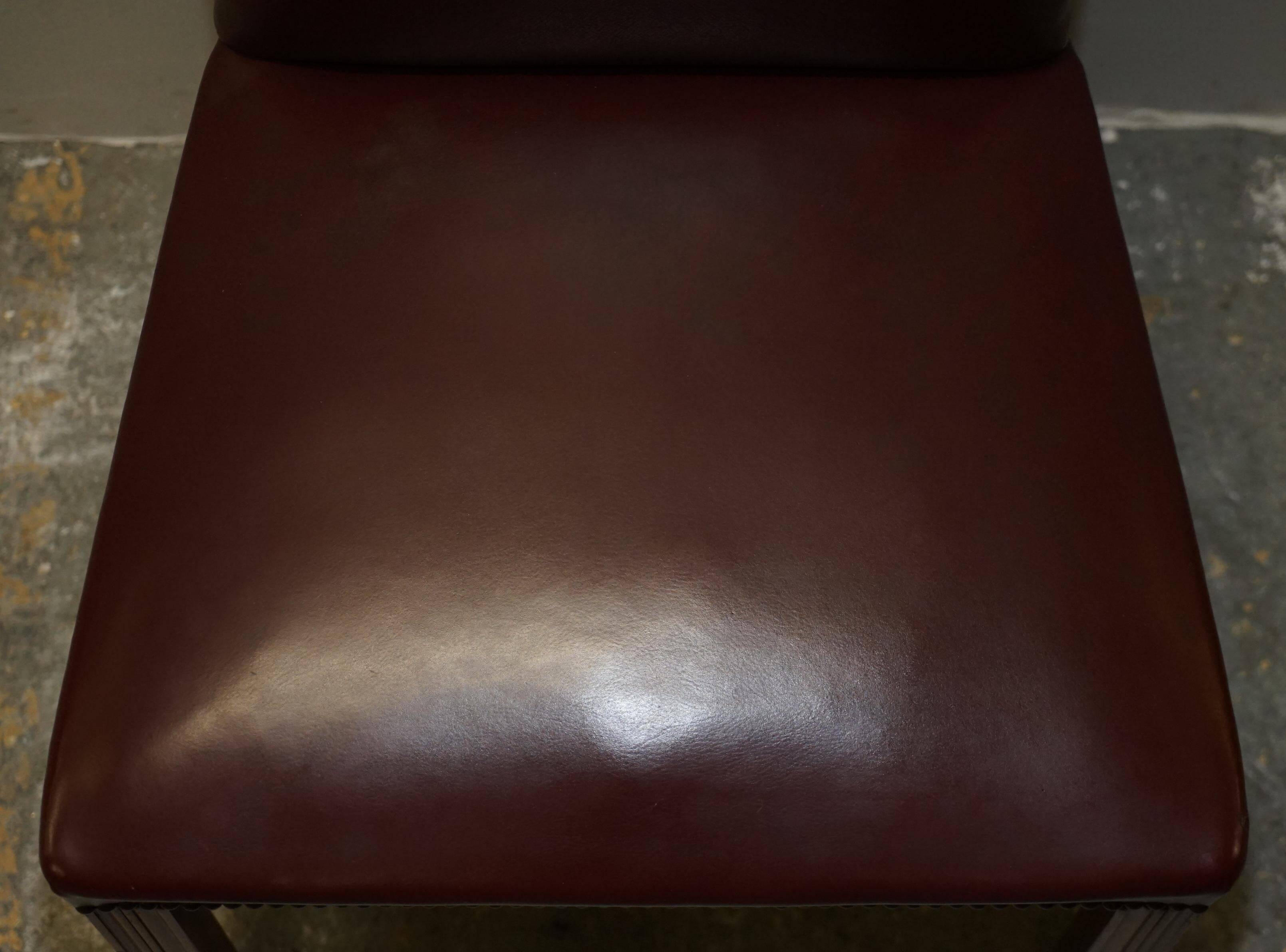 Pair of Spencer House leather office chairs