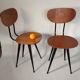 Paire chaise design industriel vintage