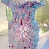 Blue Clichy glass vase