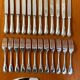 Christofle Marly, dessert cutlery, cheese, knives, forks