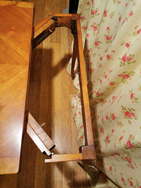 Console et table à jeux en merisier