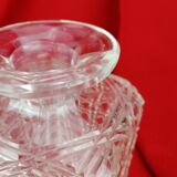 Paire de carafes en cristal de Baccarat ancien Diamant Pierreries