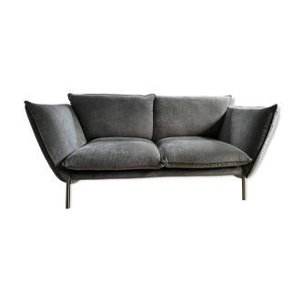 2-seater fabric sofa