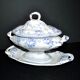 Antique earthenware sauceboat from CREIL MONTEREAU LM&Cie 1840-1870