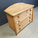 Commode en bois de pin scandinave, années 1980