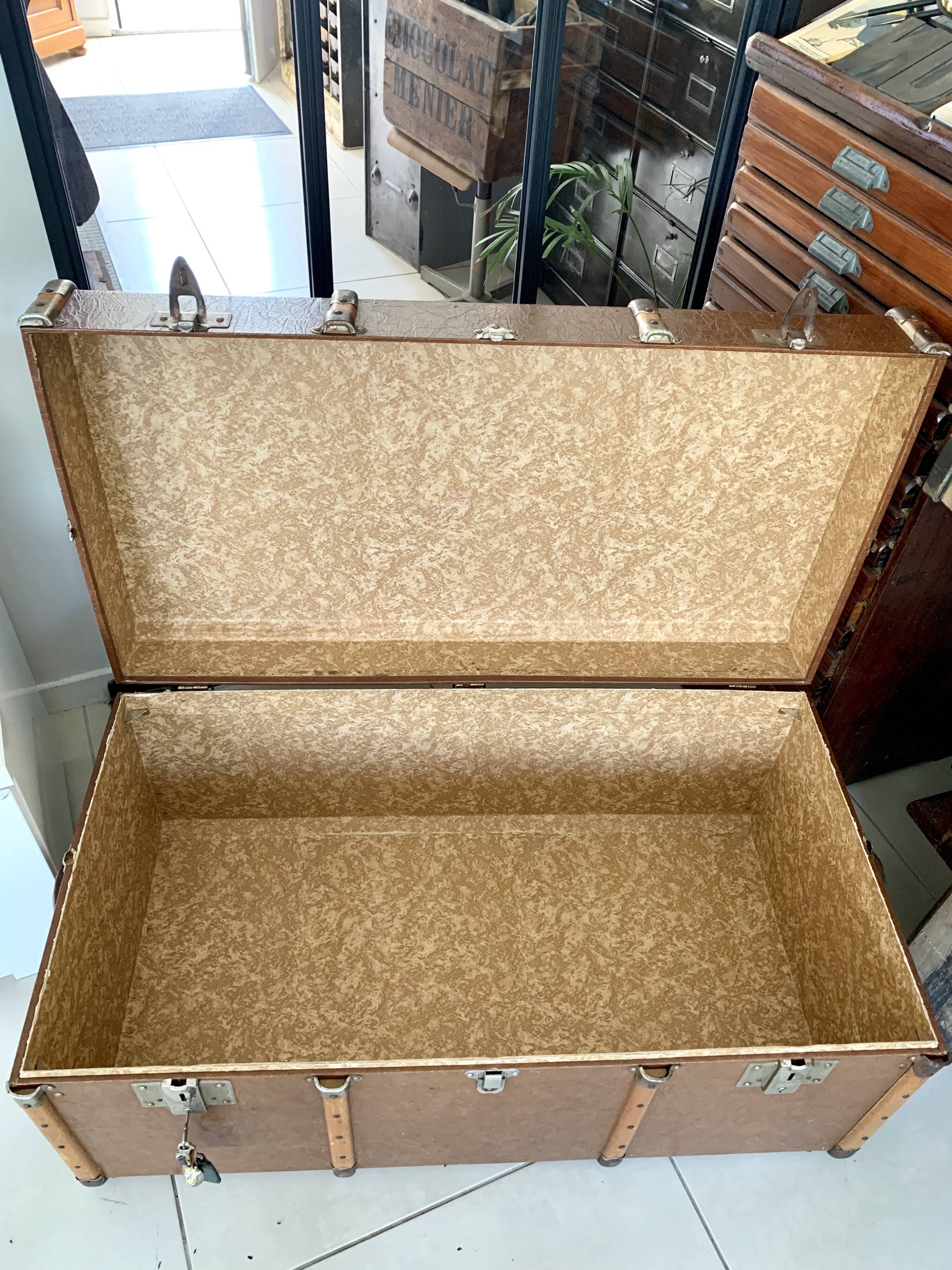 Old  vintage travel trunk