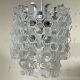 Hexagonal glass Cascade chandelier attributed to Av Mazzega, 1970s.