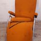 Deckchair Lama chrome vintage fabric