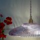 Vintage purple glass pendant light - tableware collection -