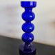 Vase vintage en verre bleu cobalt