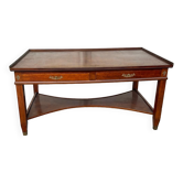 Empire style mahogany rack system library table from 20th century period
