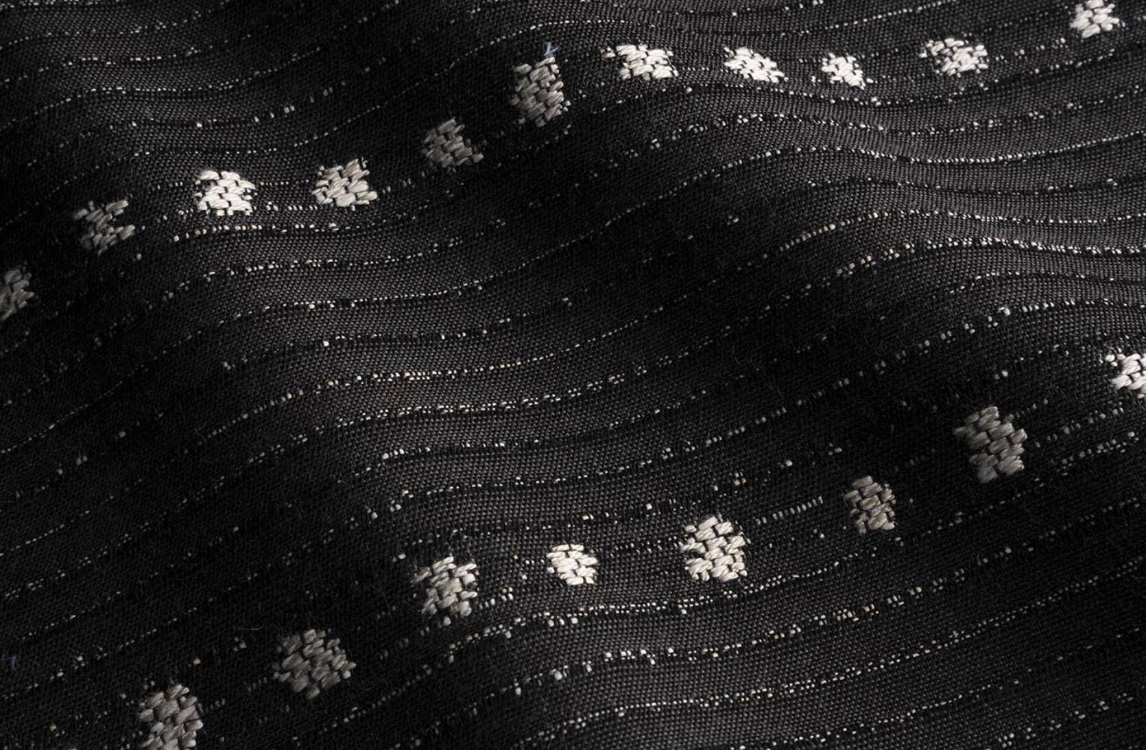 Chaise en tissu noir perennials dotty, europe, années 1960