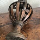 Pair of wooden lamps