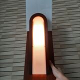 Paire de lampes scandinave bois et plexiglas