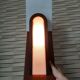 Paire de lampes scandinave bois et plexiglas