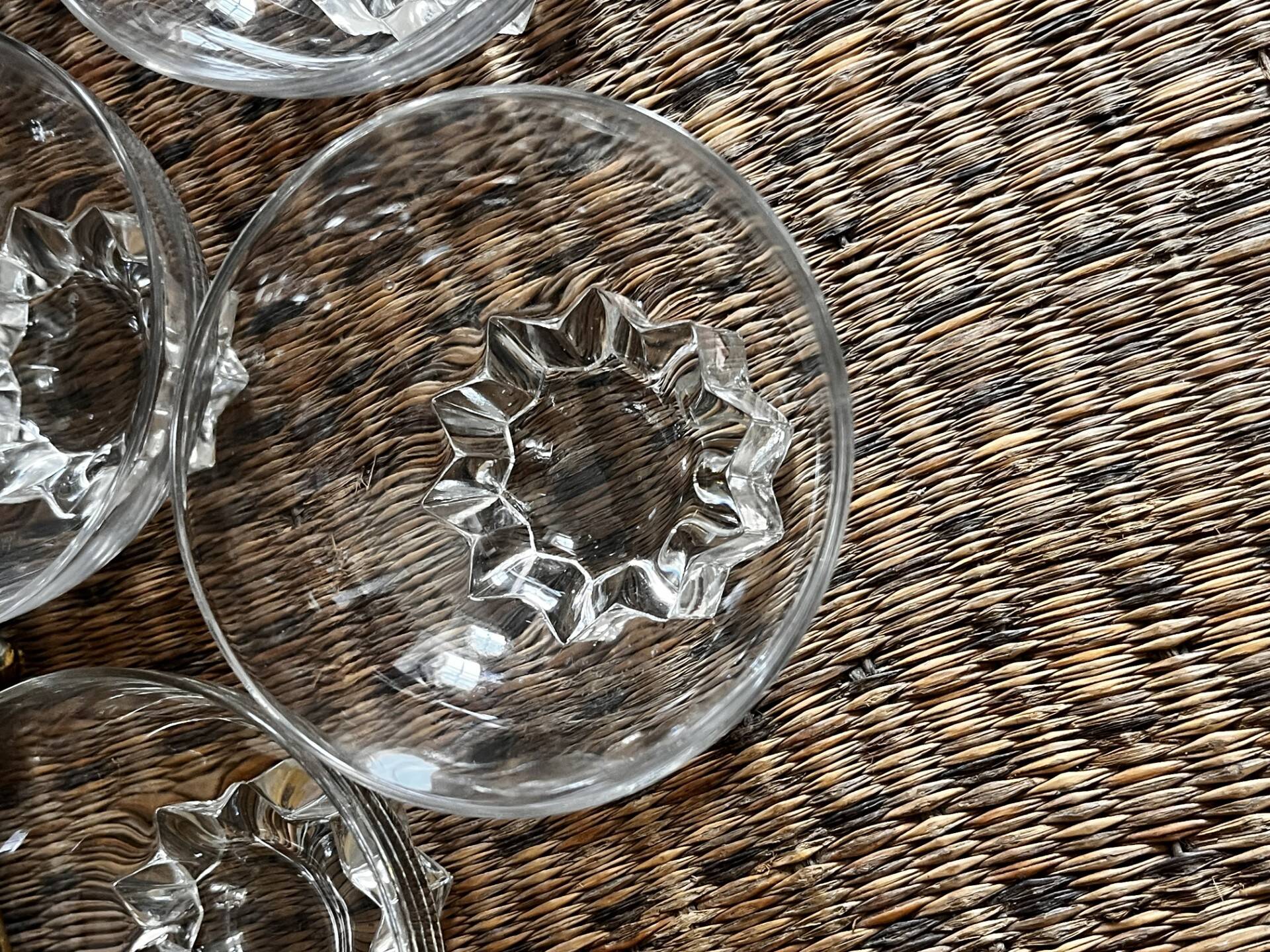 Antique champagne coupes