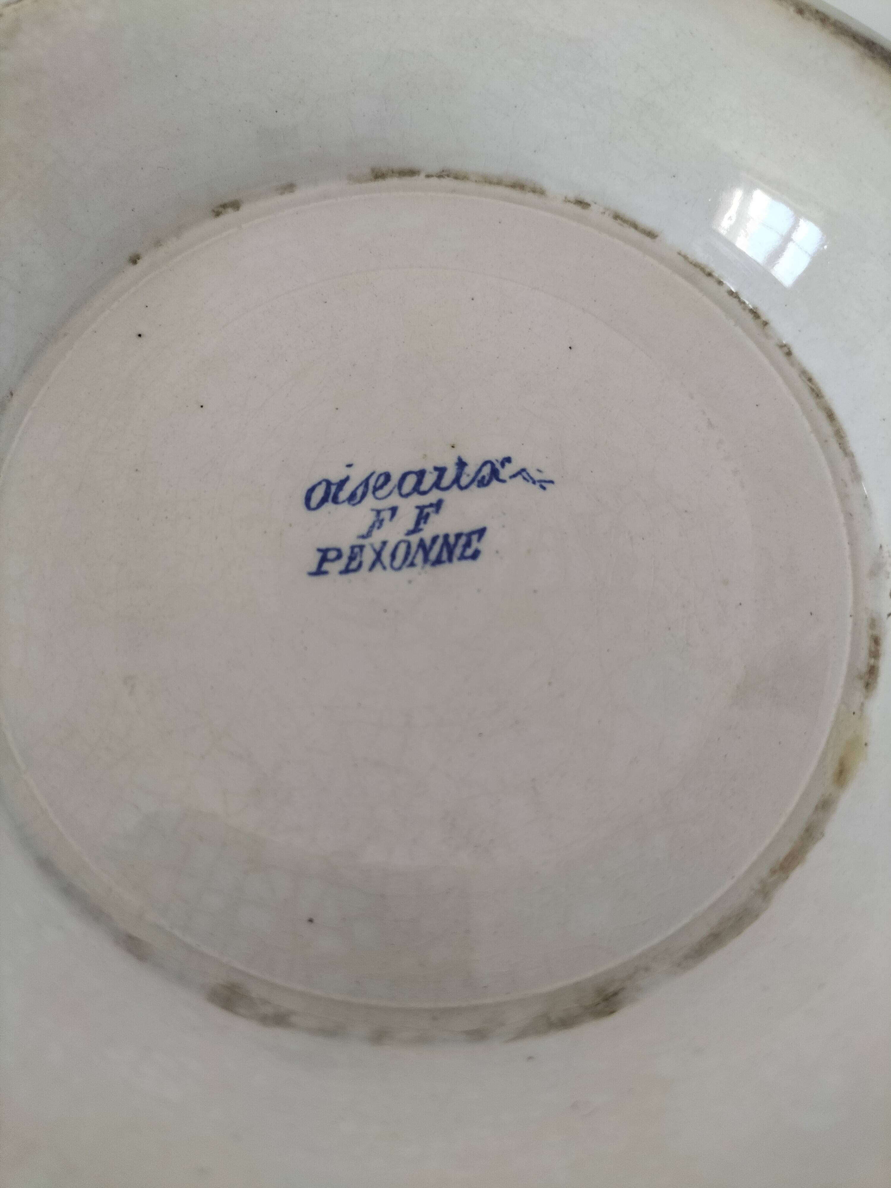 Antique FF Pexonnes soup tureen – “Birds” model