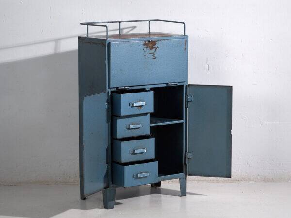 Armoire d’atelier vintage en métal (c.1950)