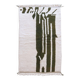 Tapis contemporain vert abstrait