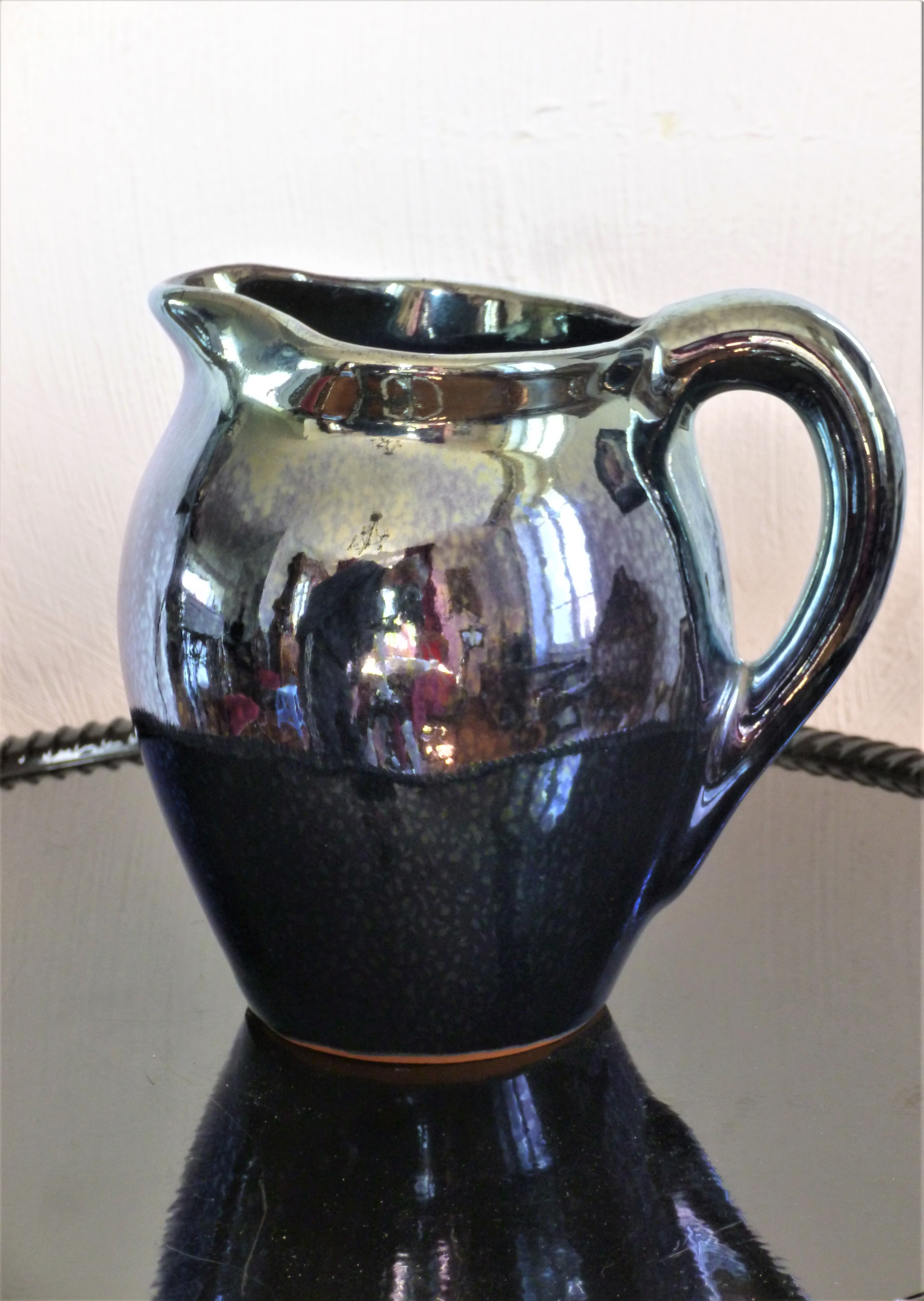 Rambervillers flamed sandstone pitcher, 1960s