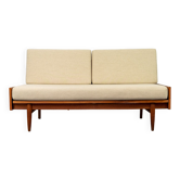 Banquette/canapé vintage en teck, années 1960