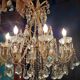 Louis XV style bronze and crystal chandelier - 1950s.