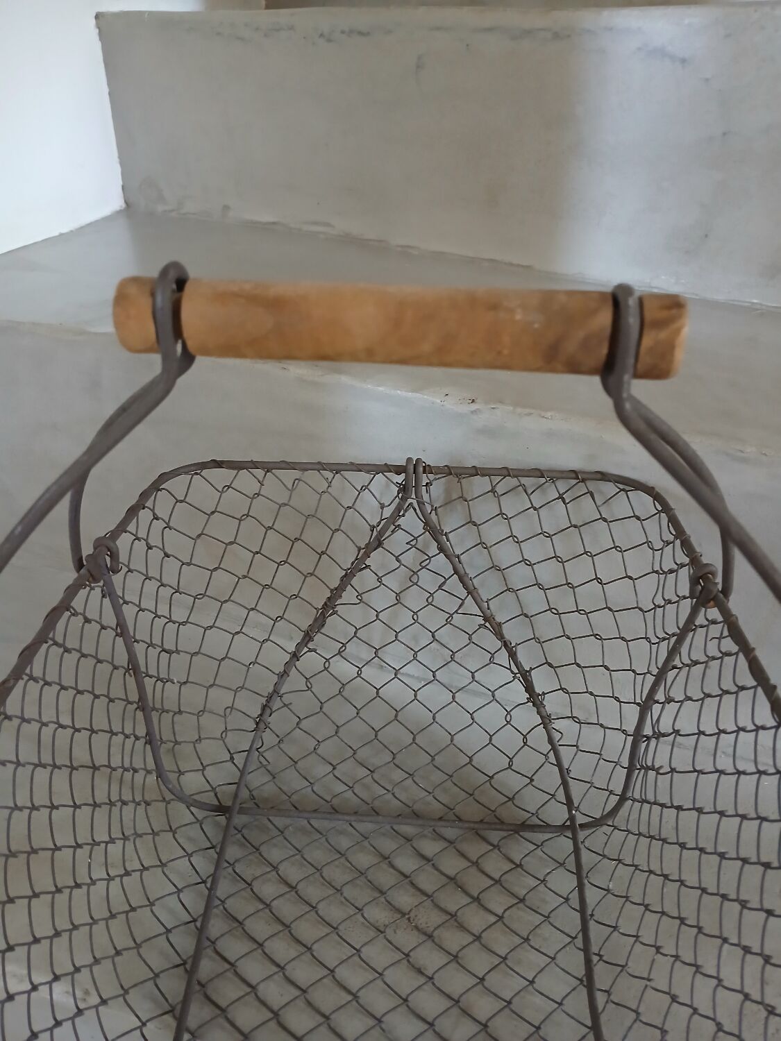 Old metal basket