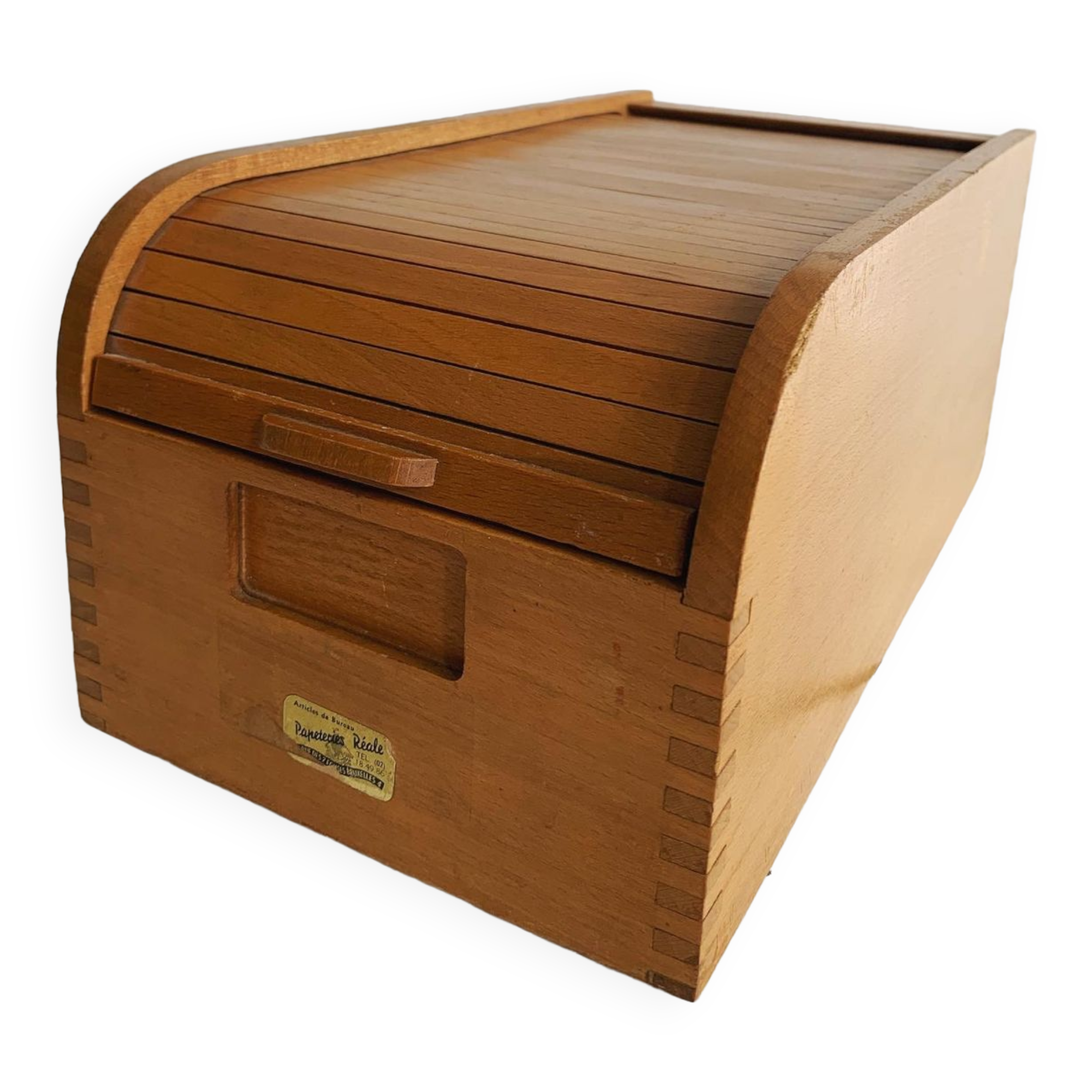 Boîte de rangement vintage en bois